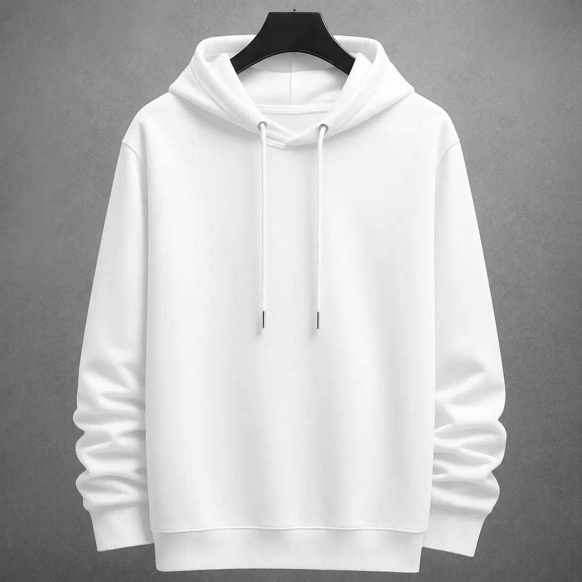 Hoodie sin bolsillo Unicolor color blanco