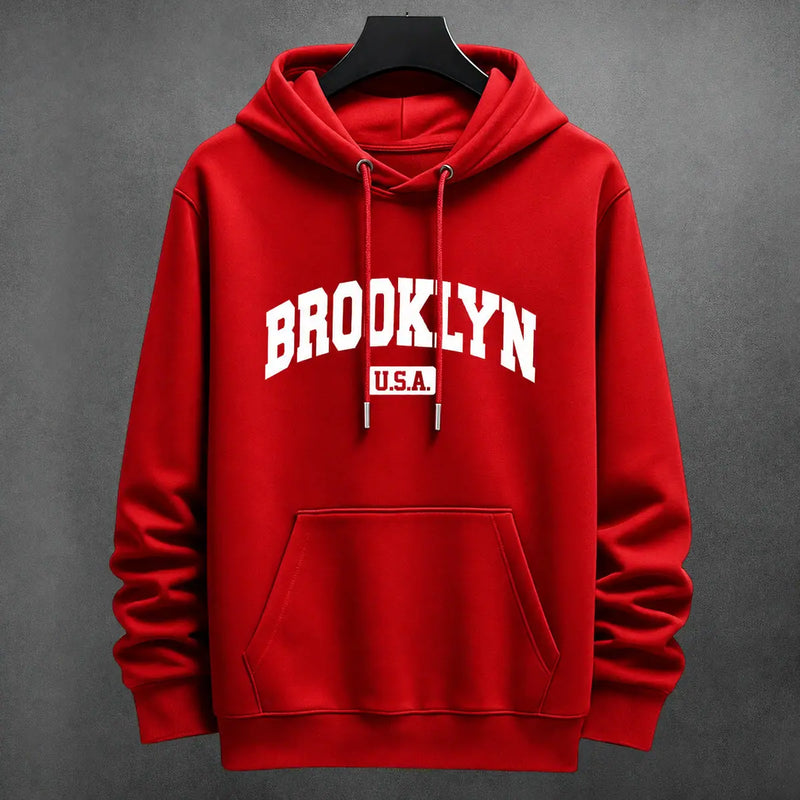 Hoodie Brooklyn color rojo