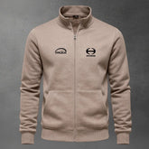 Chaqueta cuello alto Hino color cocoa