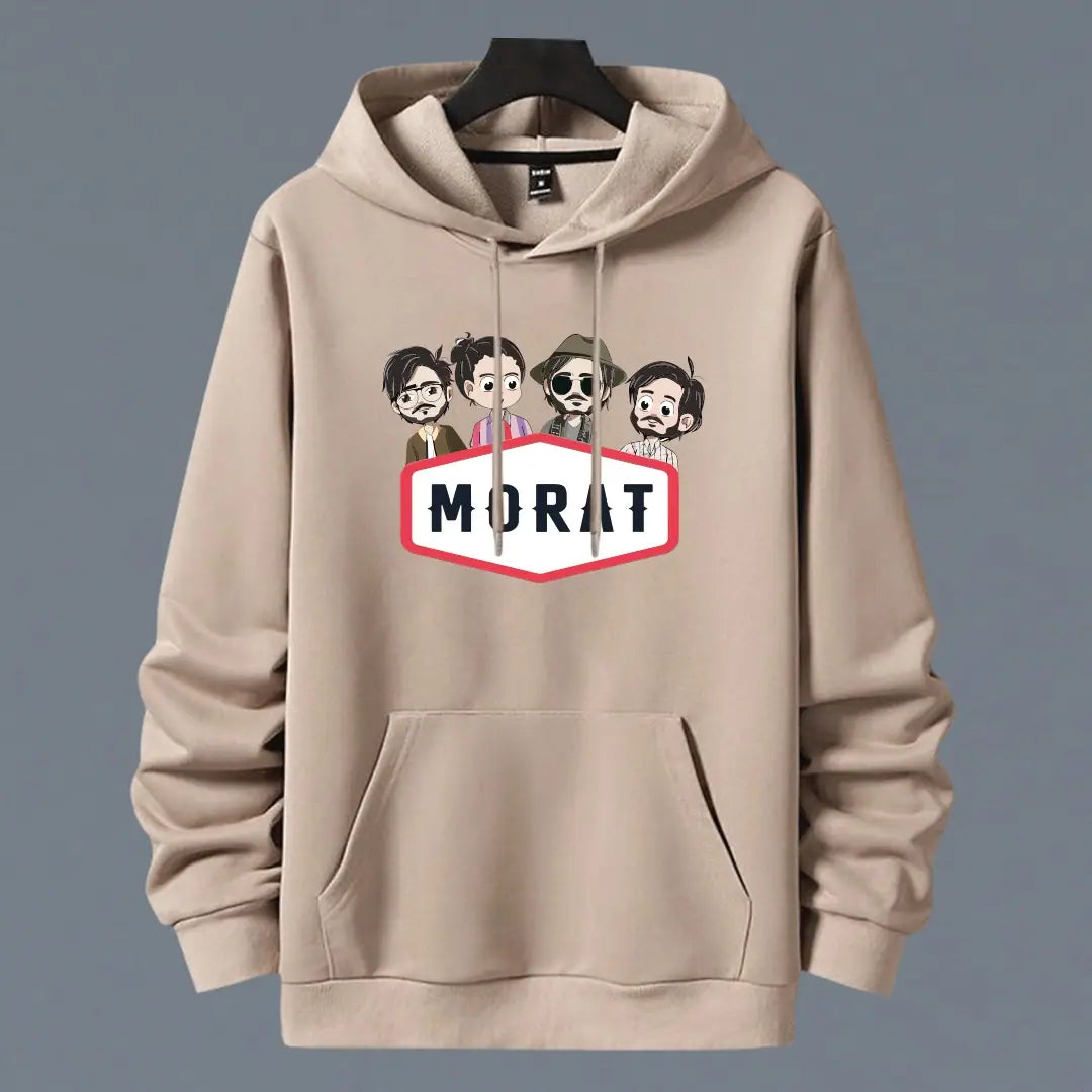 Hoodie Morat Integrantes color cocoa