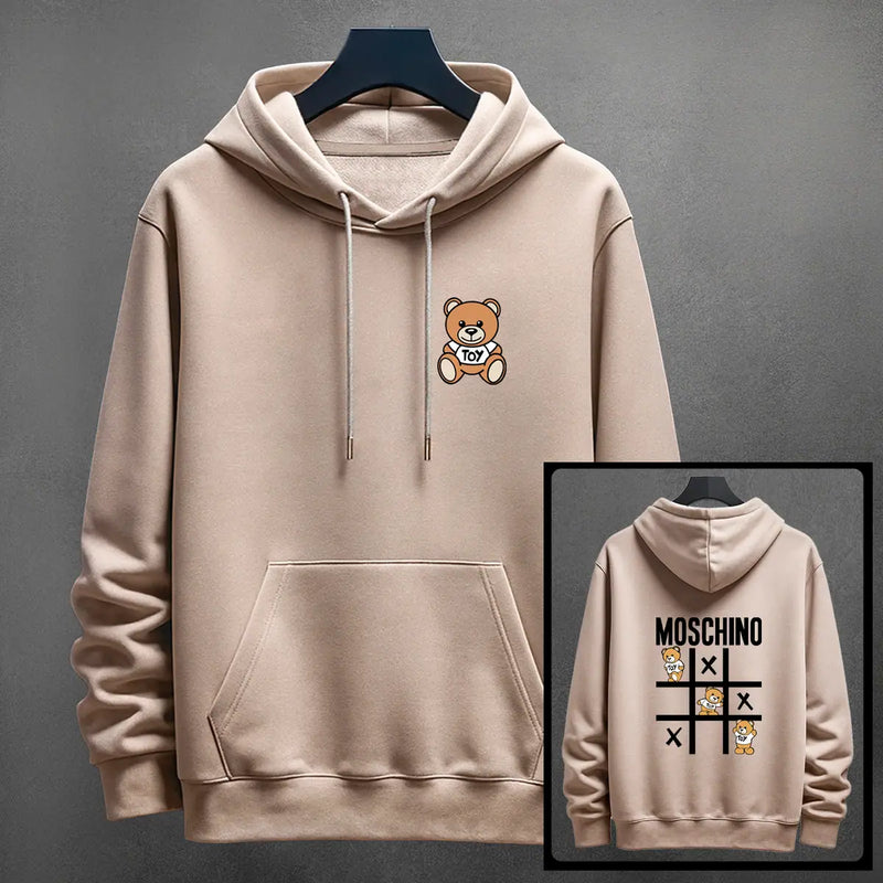 Hoodie Moschino Mosaico color cocoa