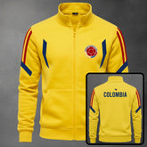 Chaqueta cuello alto Colombia Élite color amarillo