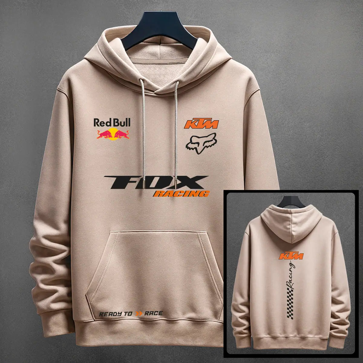 Hoodie KTM color cocoa