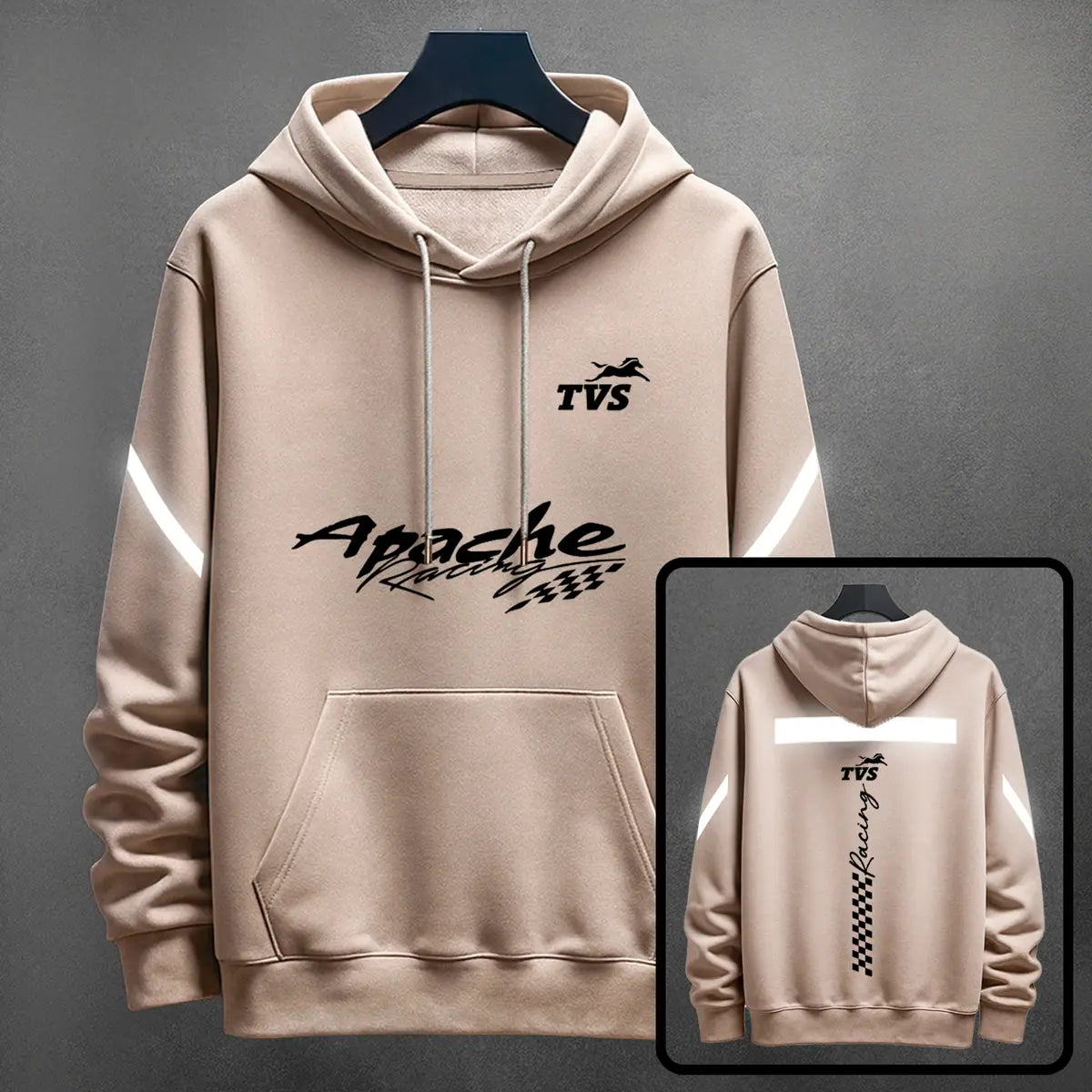Hoodie Apache Urban Reflectivo color cocoa