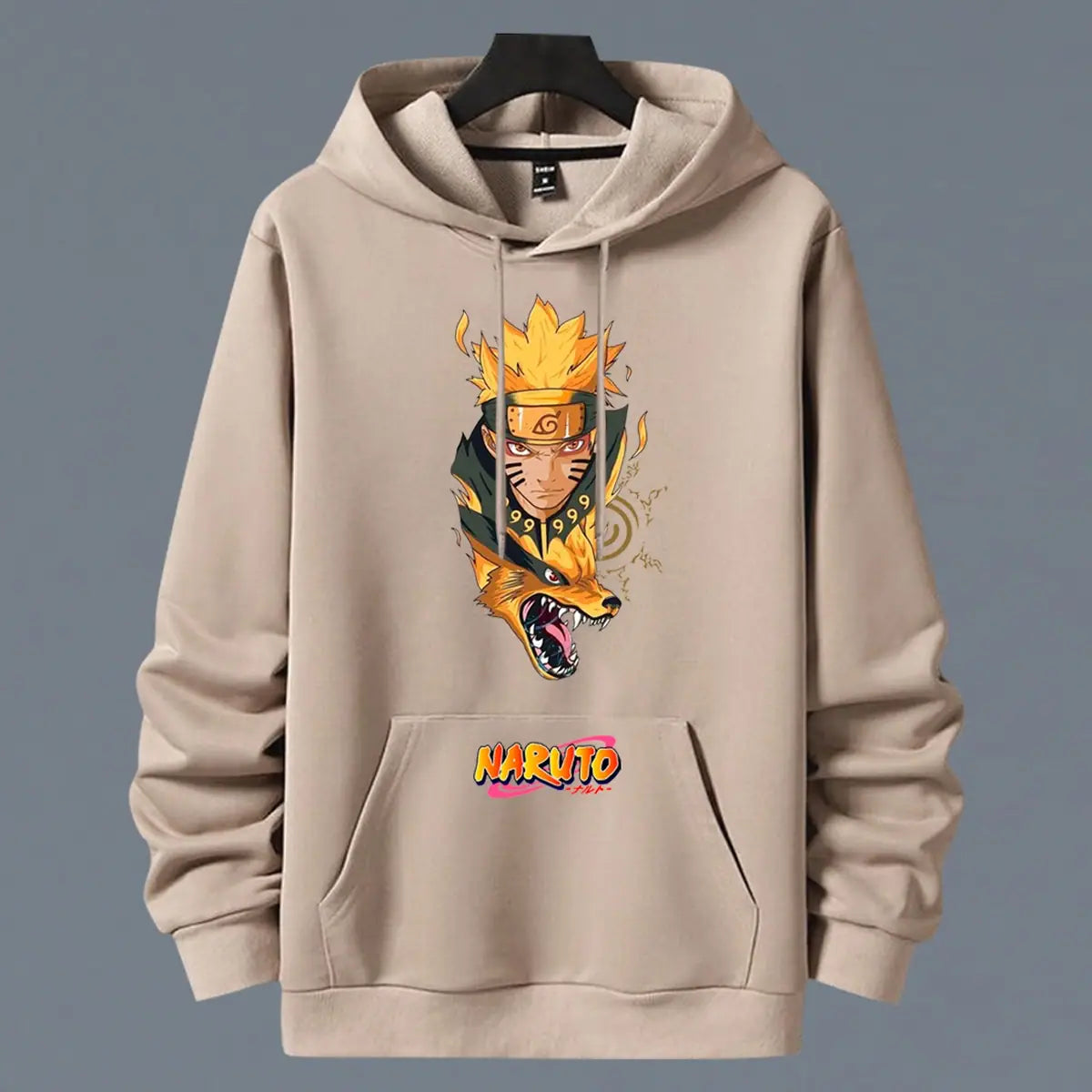 Hoodie Naruto Kurama color cocoa