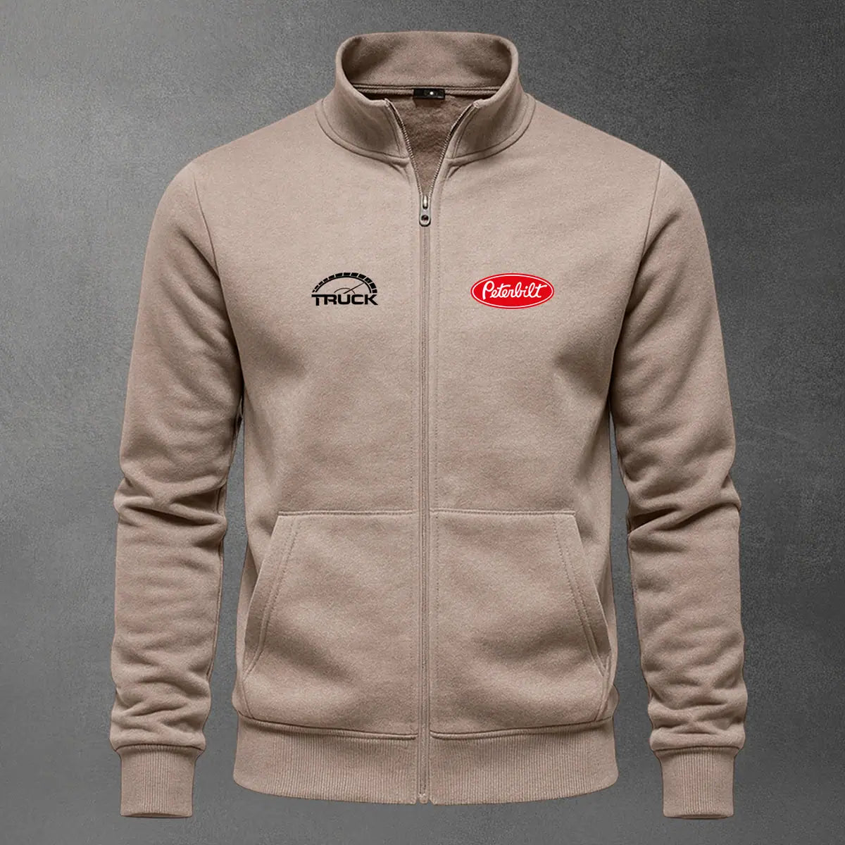 Chaqueta cuello alto Peterbilt color cocoa
