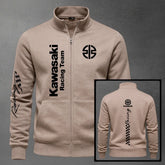 Chaqueta cuello alto Kawasaki sin Reflectivo color cocoa