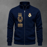 Chaqueta cuello alto Real Madrid color azul navy