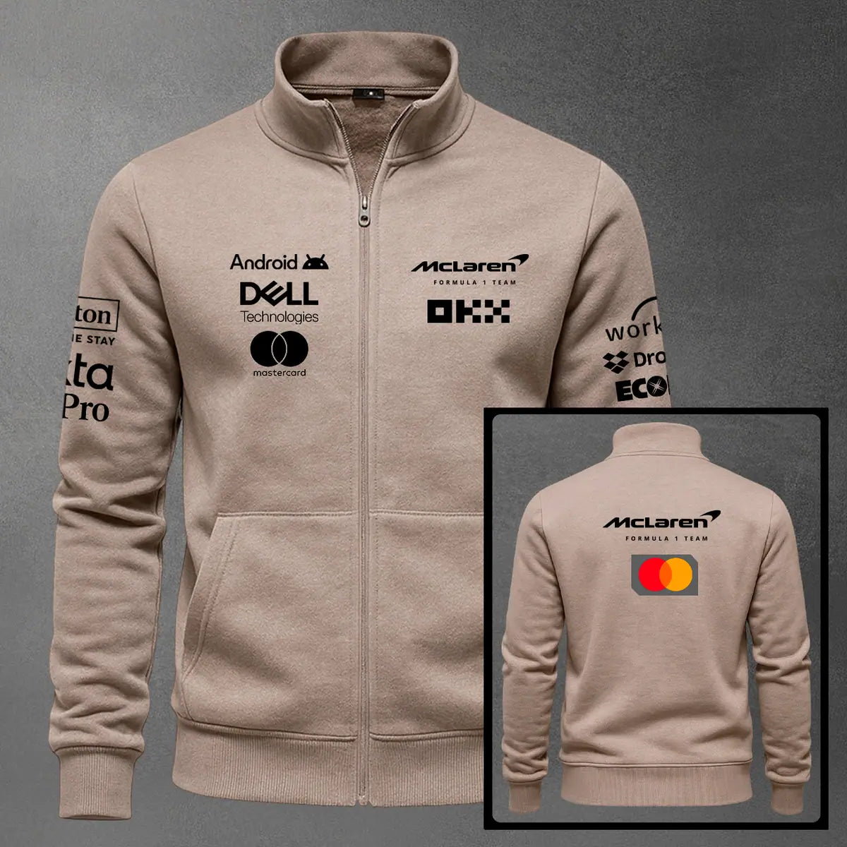 Chaqueta cuello alto McLaren color cocoa