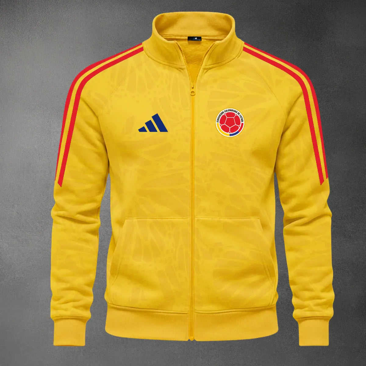 Chaqueta cuello alto Colombia color amarillo