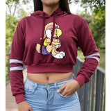 BUZO CORTO CON LINEAS DAMA VINOTINTO LOLA BUNNY
