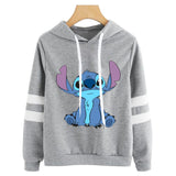 BUZO LARGO CON LINEAS DAMA GRIS STICH 2