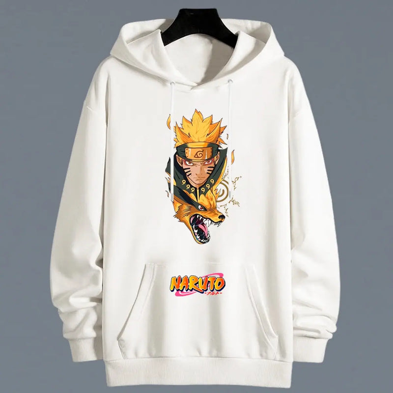 Hoodie Naruto Kurama color marfil