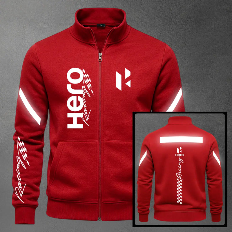 Chaqueta cuello alto Hero Reflectivo color rojo