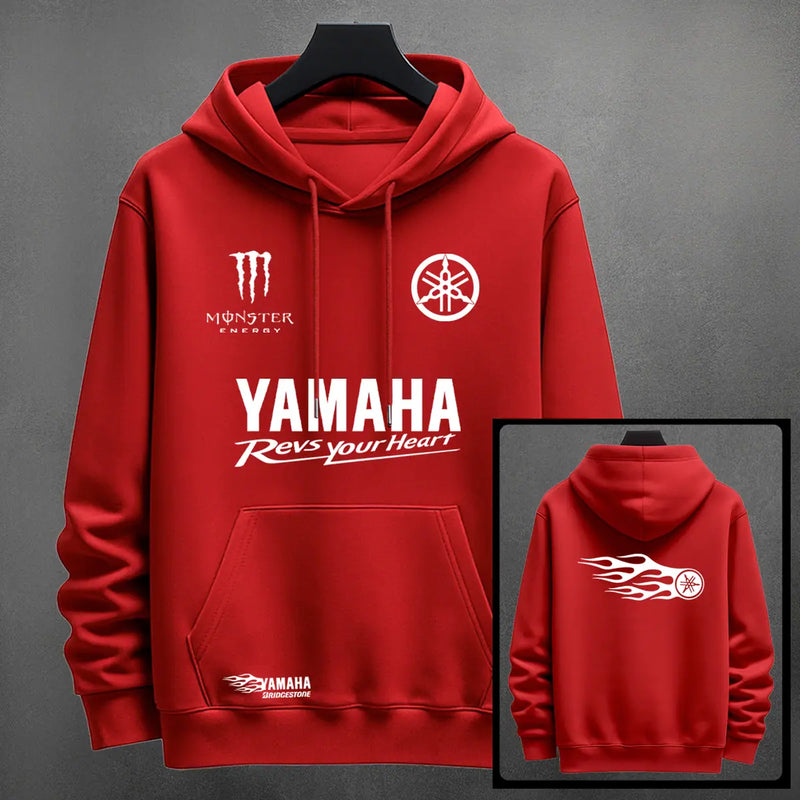 Hoodie Yamaha color rojo