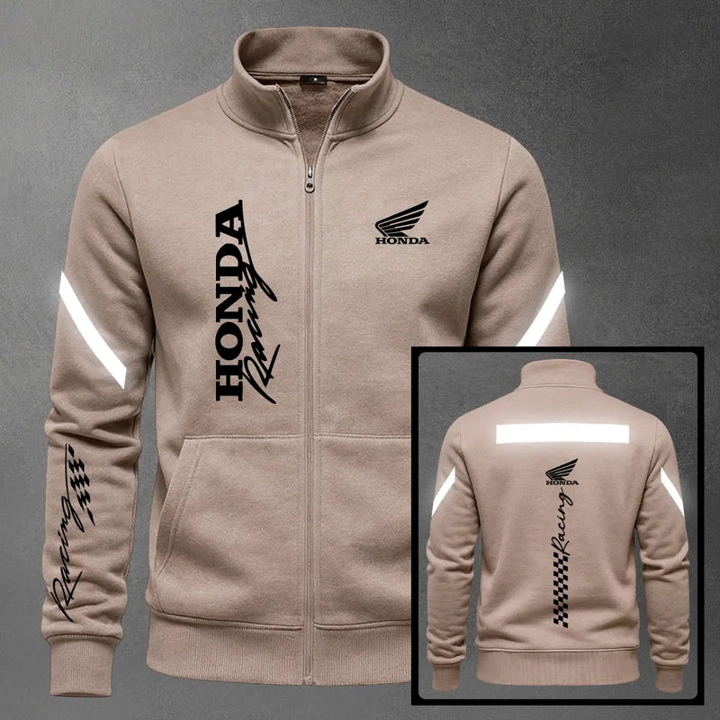 Chaqueta cuello alto Honda Reflectivo color cocoa