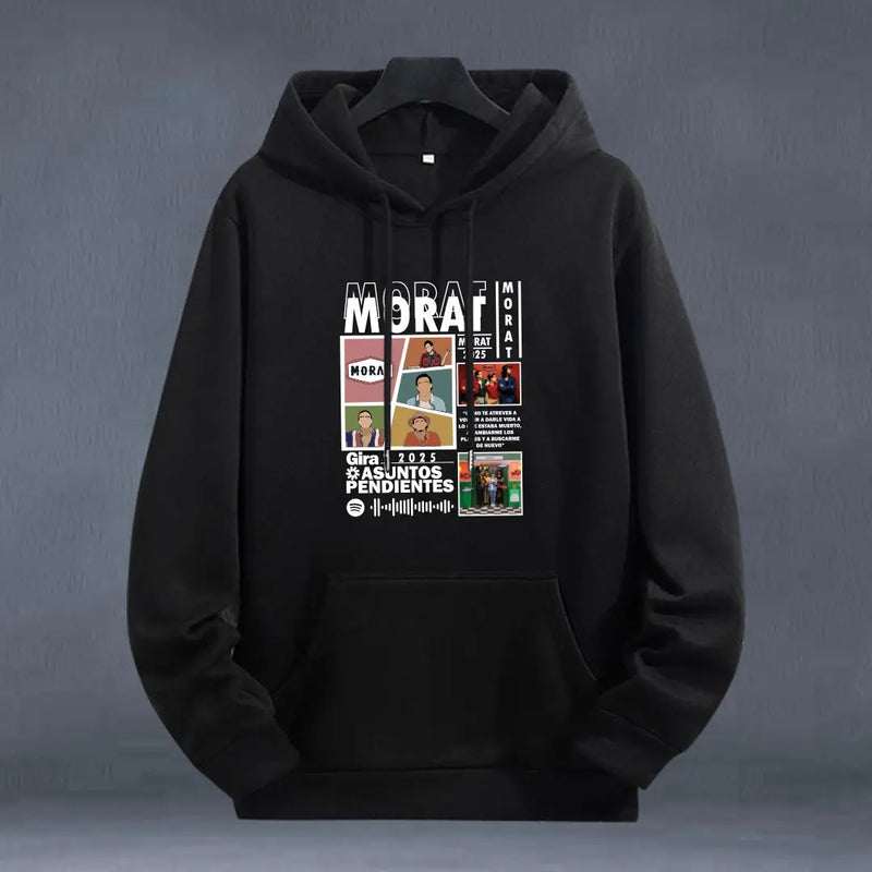 Hoodie Morat Playlist color negro
