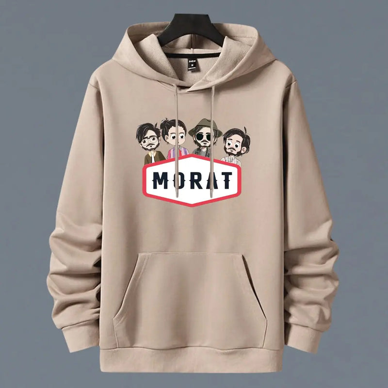 Hoodie Morat Integrantes color cocoa