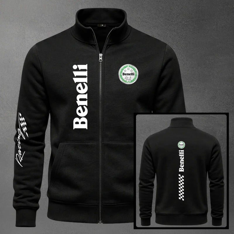 Chaqueta cuello alto Benelli color negro