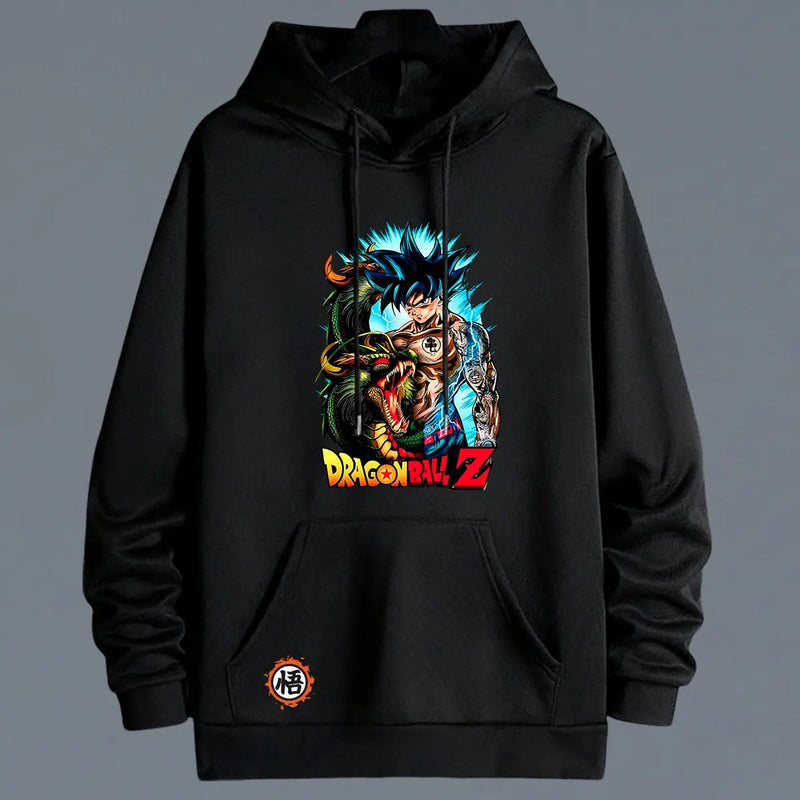 Hoodie Goku color negro