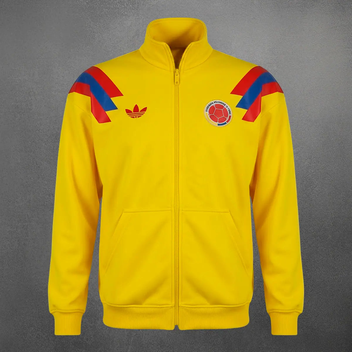 Chaqueta cuello alto Colombia Retro color amarillo