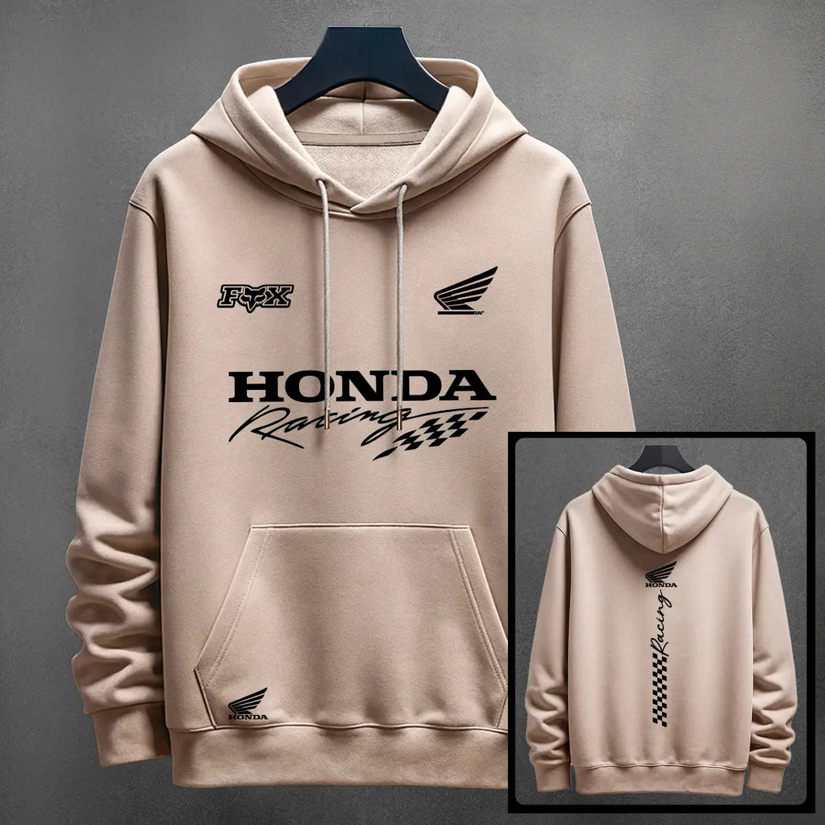 Hoodie Honda color cocoa
