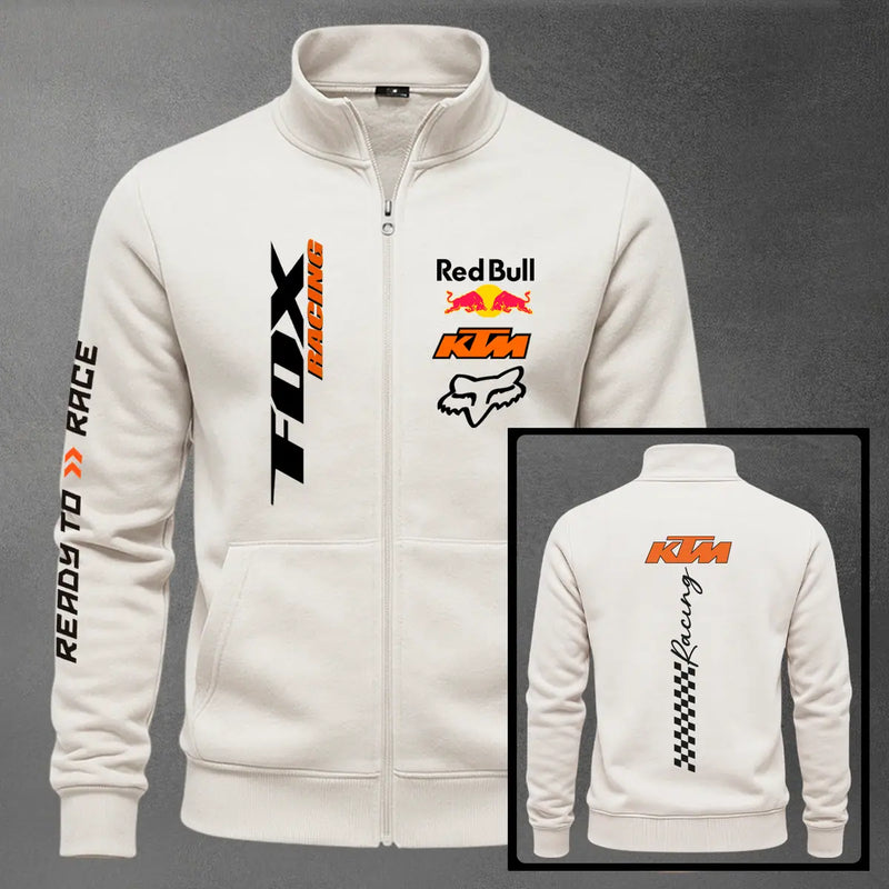 Chaqueta cuello alto KTM color marfil