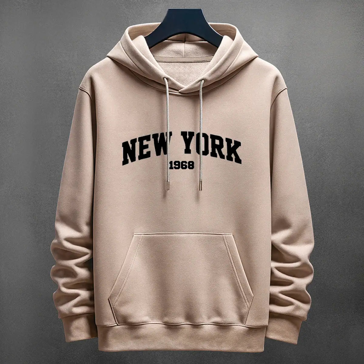 Hoodie New York color cocoa
