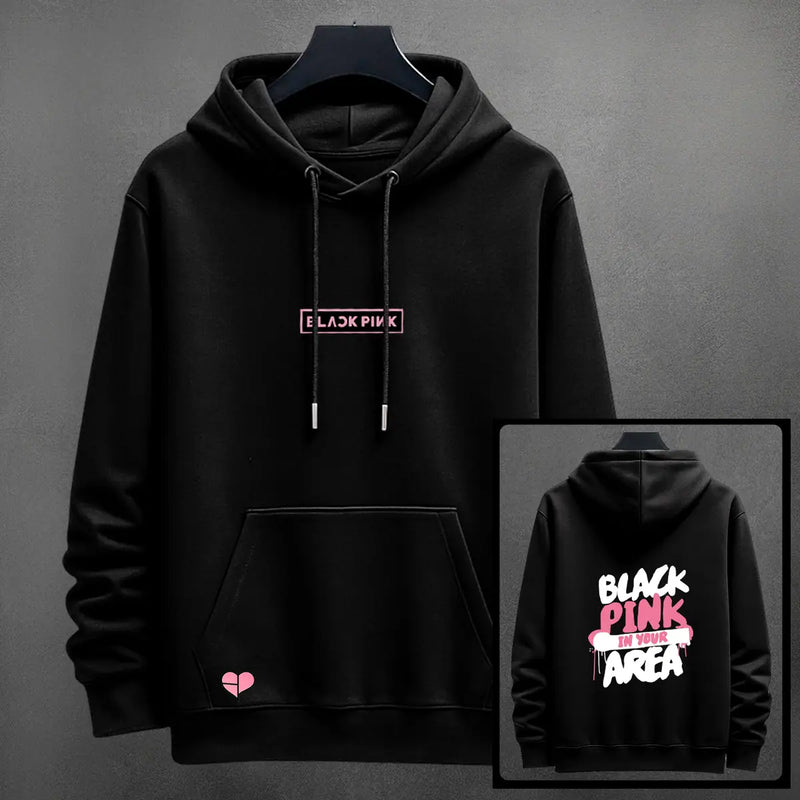 Hoodie Blackpink color negro