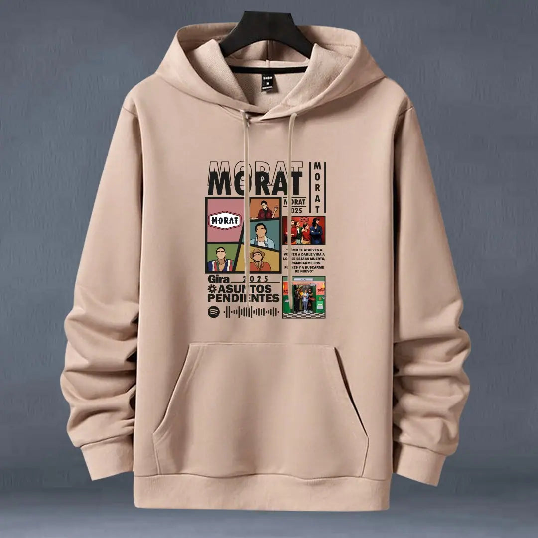 Hoodie Morat Playlist color cocoa