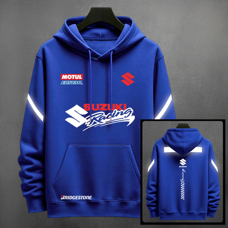 Hoodie Suzuki Reflectivo color azul rey