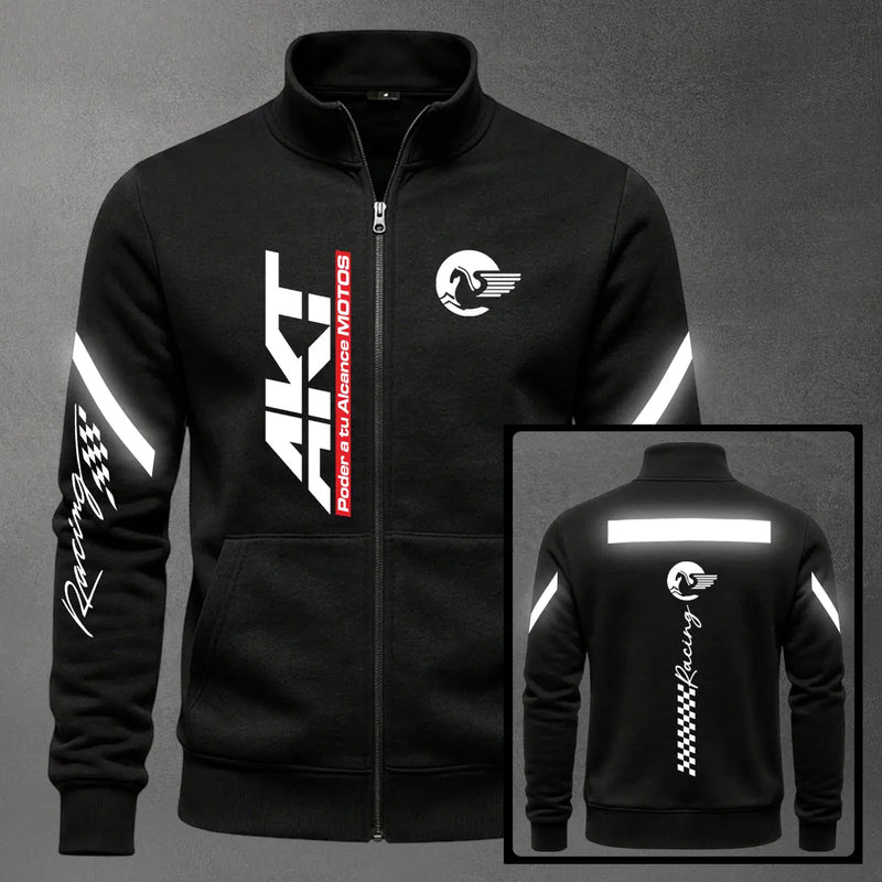 Chaqueta cuello alto AKT Reflectivo color negro