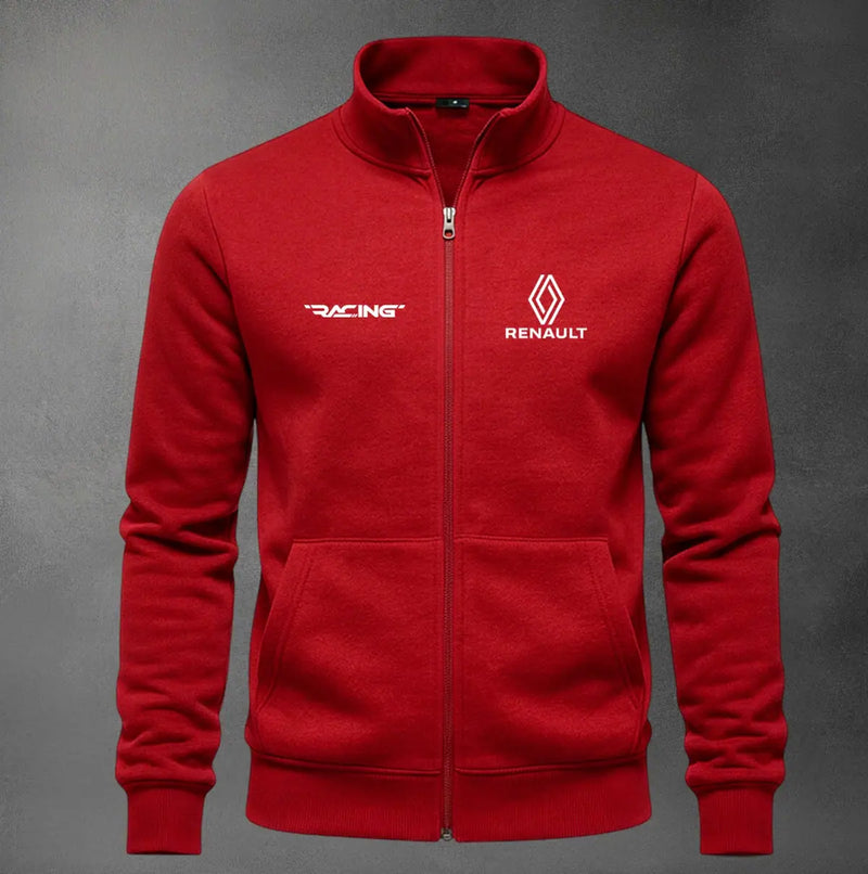 Chaqueta cuello alto Renault Bordado color rojo