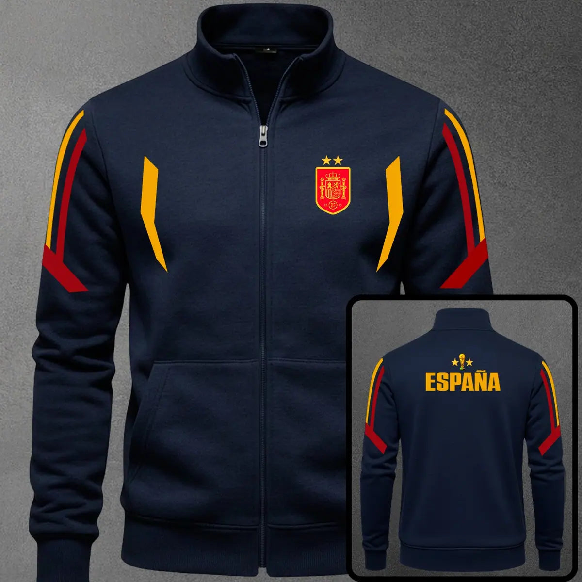 Chaqueta cuello alto España color azul navy