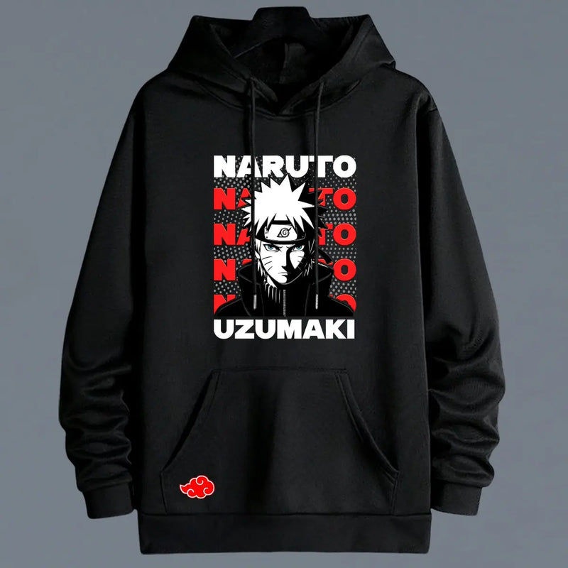 Hoodie Naruto color negro