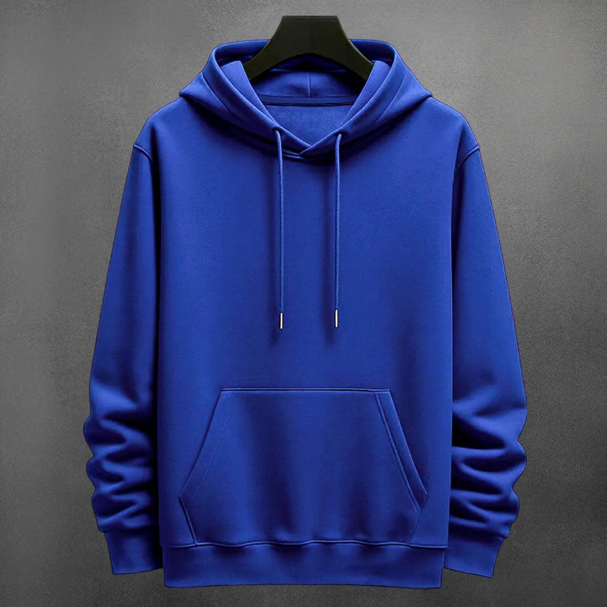 Hoodie Unicolor color azul rey