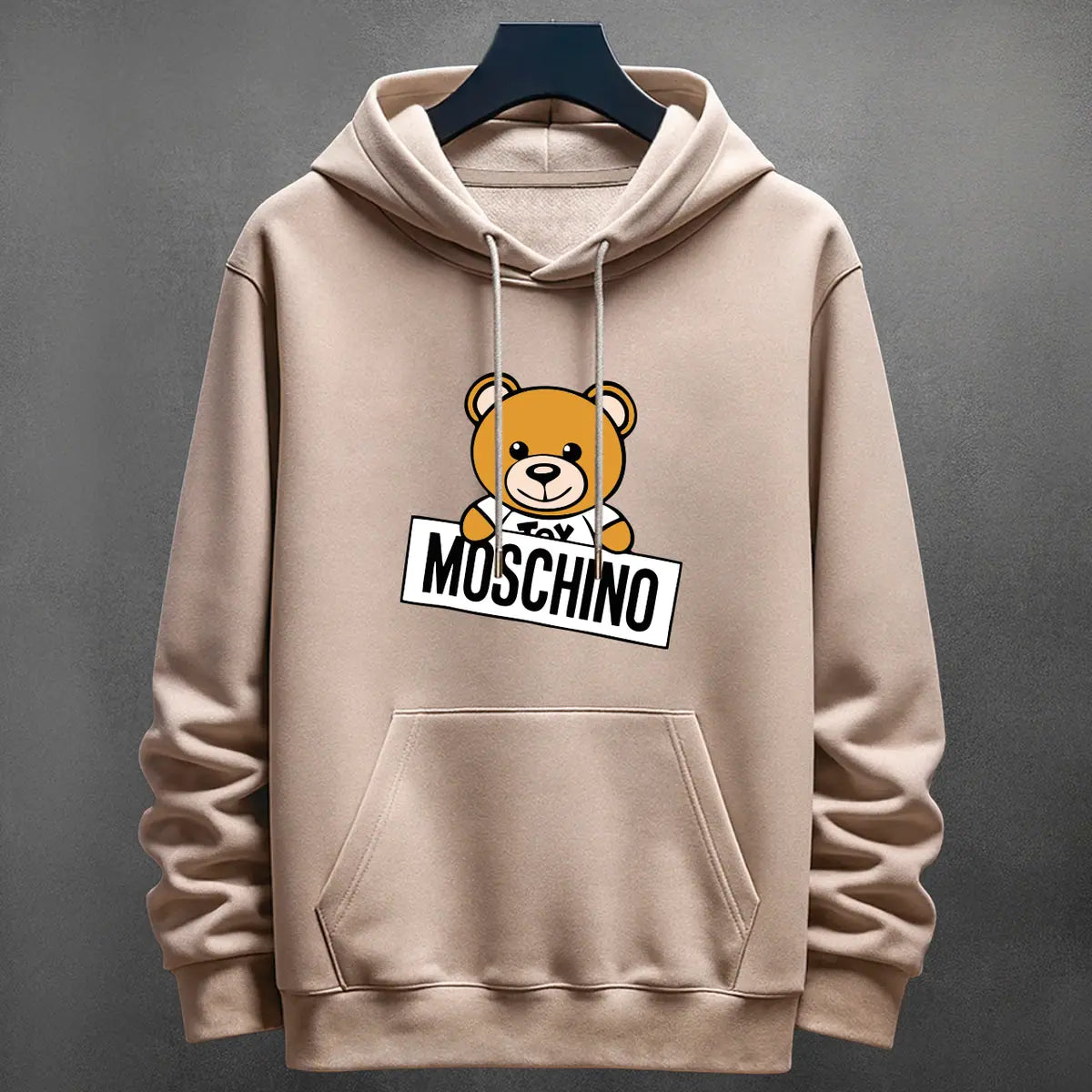 Hoodie Moschino Teddy color cocoa