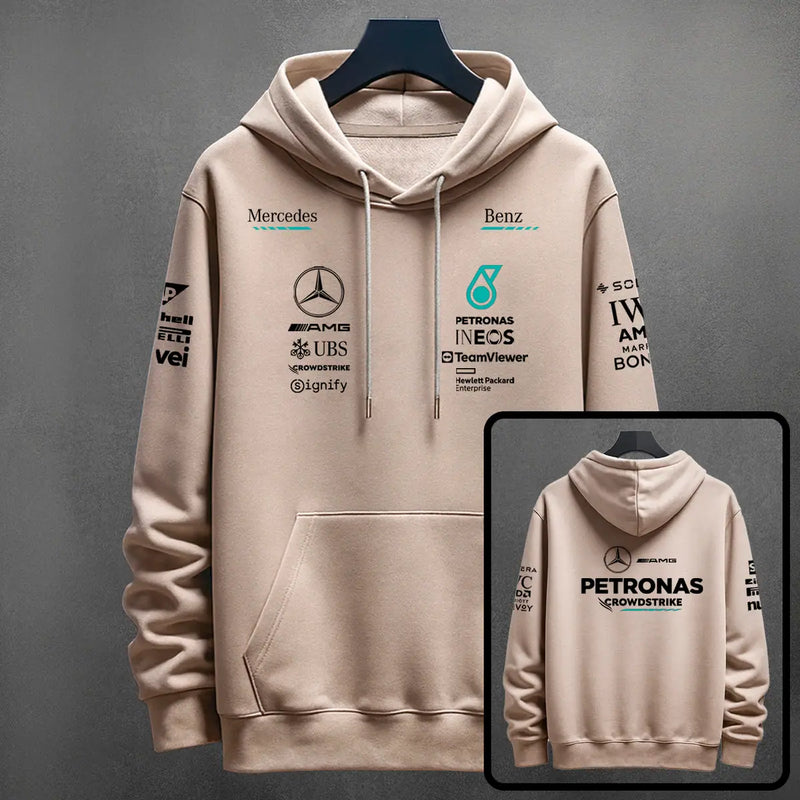 Hoodie Mercedes Formula color cocoa