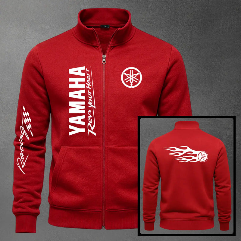 Chaqueta cuello alto Yamaha color rojo