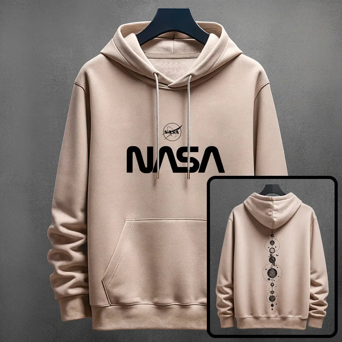 Hoodie NASA color cocoa