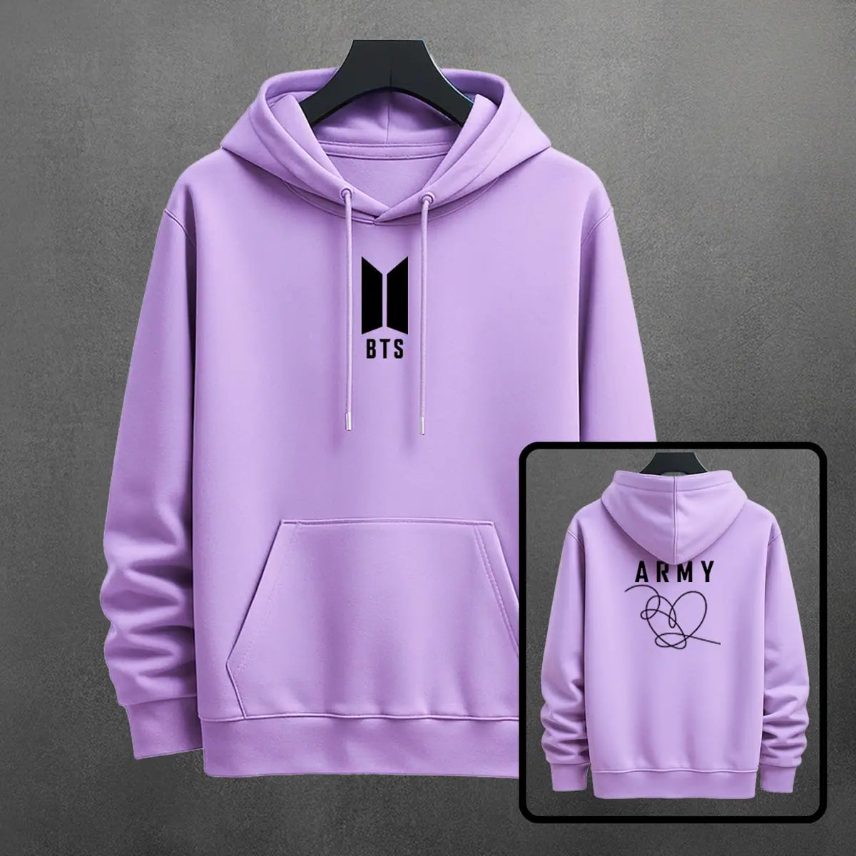 Hoodie BTS - Army color lila