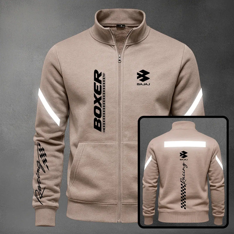 Chaqueta cuello alto Boxer Reflectivo color cocoa