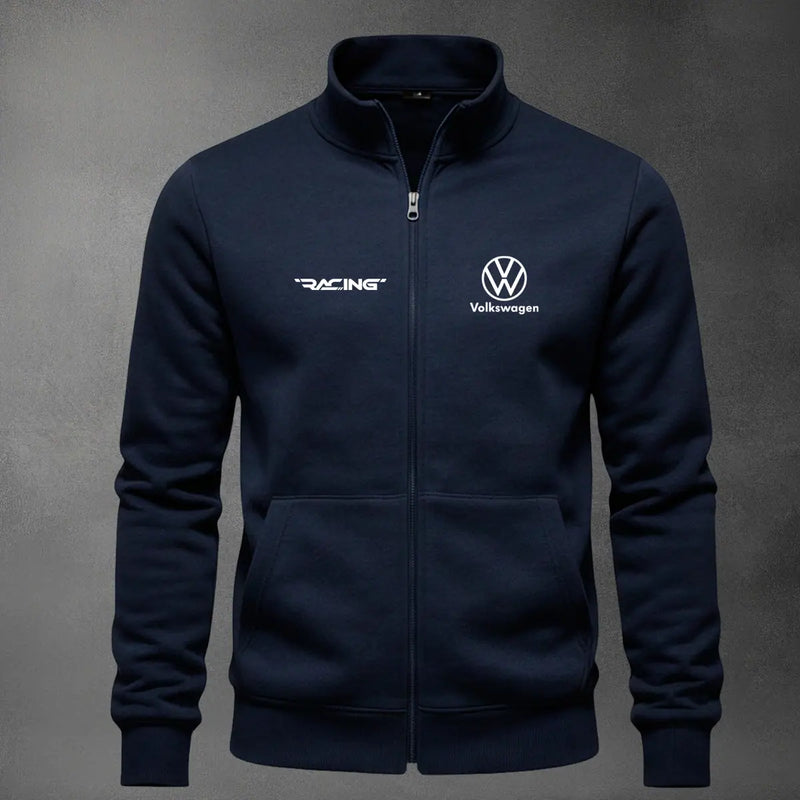Chaqueta cuello alto Volkswagen Bordado color azul navy