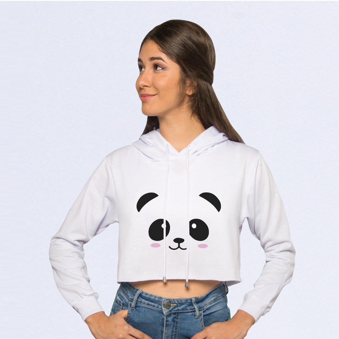 BUZO CORTO  DAMA BLANCO CARA OSO