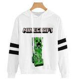 BUZO LARGO CON LINEAS DAMA BLANCO MINECRAFT