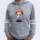 BUZO LARGO CON LINEAS DAMA GRIS FRIDA