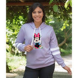 BUZO LARGO CON LINEAS DAMA LILA MINNIE