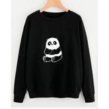 BUZO LARGO CUELLO REDONDO DAMA NEGRO PANDA